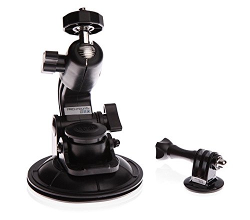 Pro-Mounts Suctioncup Mount Ventouse pour GoPro Noir