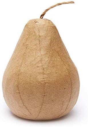 Factory Direct Craft Paper Mache Pears 12 Pieces - Ready to Decorate
