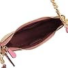 Coach Women's Shoulder Bag, Outlet, 2-Way Crossbody Handbag, Brand, Shoulder Bag, Teri Shoulder Bag, Light KHAKI, PETUNIA, Pink