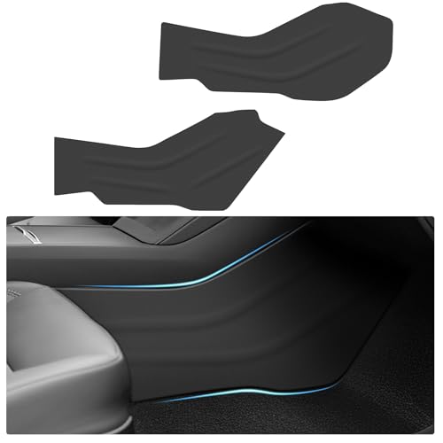 2PCS Center Console Side Anti-Kick Mats for Tesla Model Y Juniper 2025 2026 Protection Mats Waterproof & Dust Resistant Protector Cover, Interior Accessories