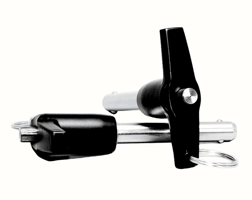 1Pc Stainless Steel T - Handle Lock Pins, 0.63""Pin Dia. 4.72""Usage Length Push-Button Quick Release Pin Safety Pin Handle Stop Pin with Lanyard Cable (Pin Dia(MM):16, Usage Length(MM):120)