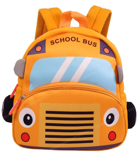 Toyshine 12" Cute Car Face Backpack for Kids Girls Boys Toddler B...