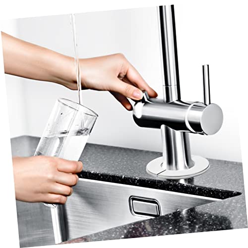 Grifos de flanges para pared con placas de cubierta de acero inoxidable resistentes para daños 7