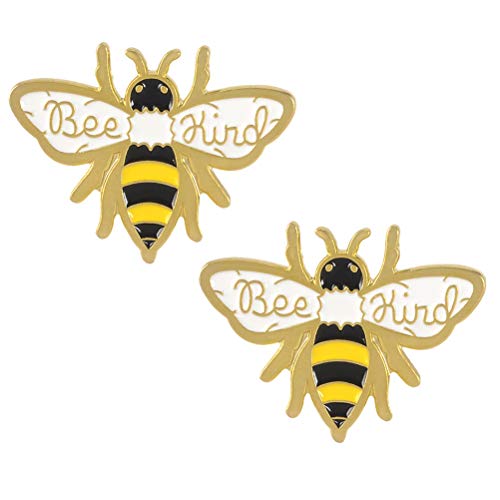 PRETYZOOM 2 peças adoráveis broches em forma de abelha, grampos de seio, acessórios de decoração de