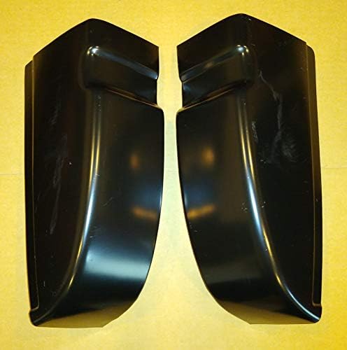 Cab Corner Replacement Truck Cab Corner GRAND ORANGE Cab Corner Corners Pair, Compatible With Chevy Silverado GMC Sierra Extended Cab 4 Door 1999-2007, Metal Left & Right, Rocker Panels - Canada Black - Foto 4
