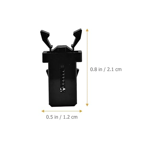 Miniatura 2 de Bloqueo de cubo de basura, 40 unidades, hebillas de cubo de basura con autobloqueo, prensa de repuesto tipo pulsador (negro y blanco)