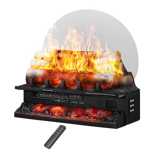 Havato Log Set Electric Fireplace Heater, 21