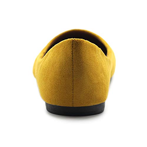 Ollio Womens Shoe Ballet Light Faux Suede Low Heels Flat4