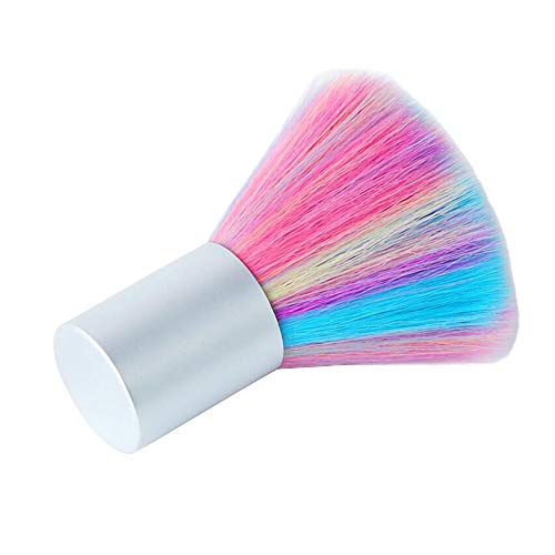 2 Pieces Nail Art Dust Brush, Small Colorful Convenient Soft Nail Art Dust Remover Powder Cleaner, Makeup Powder Blush Brushes by JinZeFa