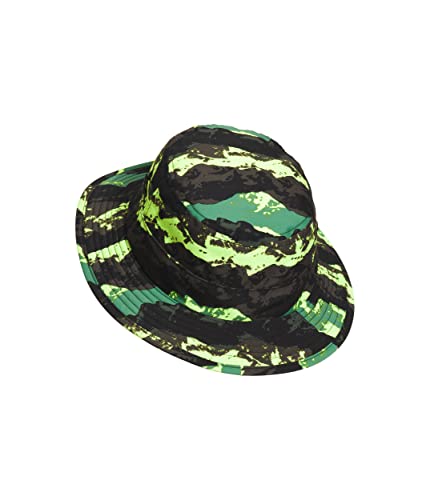 THE NORTH FACE Class V Brimmer Kids Hat Deep Grass Green Mountain Panorama Print Sz M2
