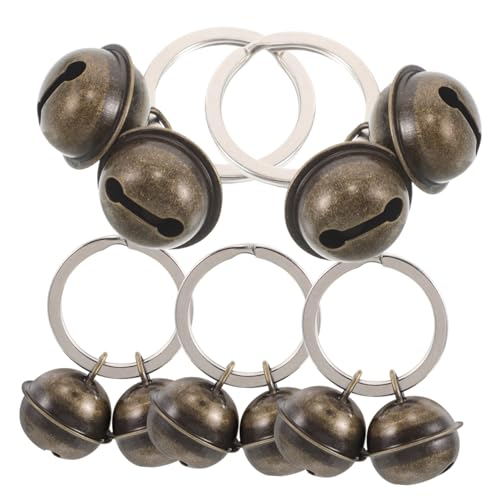 5Pcs Pet Bell Keychain for Cats and Dogs DIY Bell Hanging Ornament Distinct Sound for Easy Tracking Comfortable Pet Training Accessory