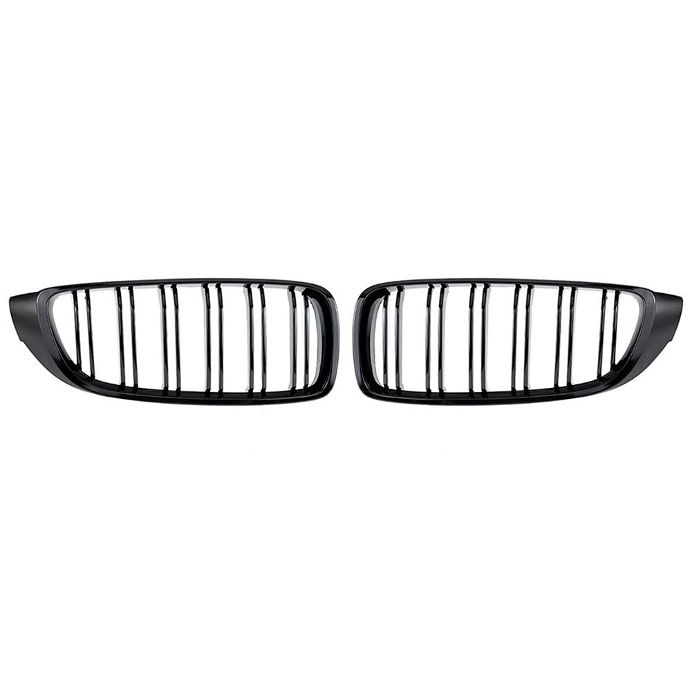 Für F32 F33 F36 F80 F82 2013–2018 Cabriolet Coupe 425i 430i 440i 435i Bright Black Front Kidney Grille Slat M4 Style Grill Front Nierengrill Grills