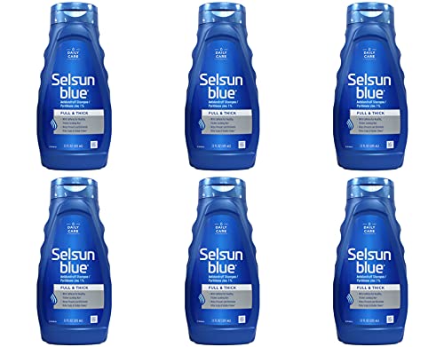 Selsun Blue Shampoo Dandruff For Fuller/Thicker Hair 11 Ounce (325ml) (6 Pack)
