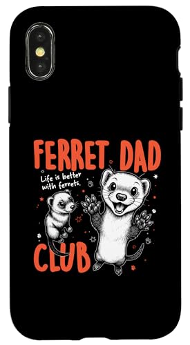 Ferret Dad Club �y�b�g �j�� ���̓� �X�}�z�P�[�X iPhone X/XS �p