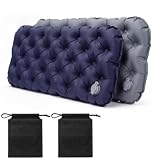Sitzkissen Outdoor, 2er Set aufblasbare Sitzmatte, ultraleicht & faltbar