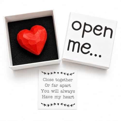 Tileafry I Love You Gift for Girlfriend Boyfriend,Handmade Wood Love