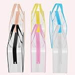 6 Packs Large Clear Toiletry Bag PVC Waterproof Organizers Makeup Bags Reusable Clear PVC Travel Accessories Bag with Zipper and Handle, PVC Cosmetic Pouch for Women Men (6 Color)