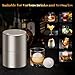 Mini Deluxe 1.1'' Ice Ball Press, Aluminum Ice Ball Maker for Ice Sphere to Enhance Drink Flavor, Ice Ball Press Kit with Tong and Drip Tray, for Whiskey, Bourbon, Scot & Cocktail