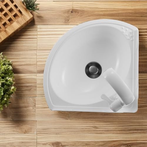 Fregadero de pared moderno para optimizar espacio en el balcón o apartamento 7