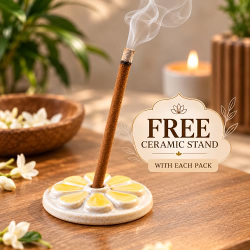 Nirmalaya Sandalwood & Jasmine Dhoop Sticks (Pack of 2, 80 Sticks) - Image 5