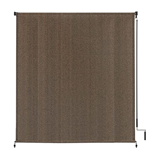 VICLLAX Outdoor Roller Shade Fabric for Porch Gazebo, Patio Cordless