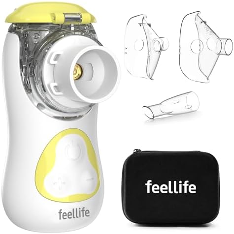 FEELLIFE Portable Silent Type C Rechargeable Nebulizer Baby and A...