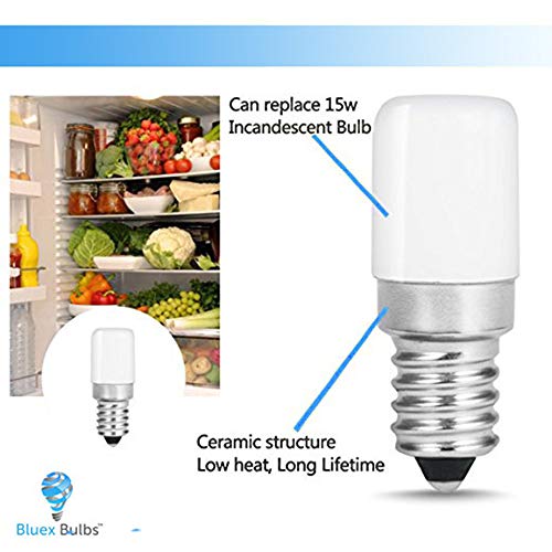6 Pack Bluex Led C7 S6 1.5W Night Light Bulbs, Day White 5000K 15 Watt Equivalent, Mini Led Bulb Candelabra E12 Base – Led For Bedroom Porch Indoor Or Outdoor Use Salt Light Bulblamp #TOP2