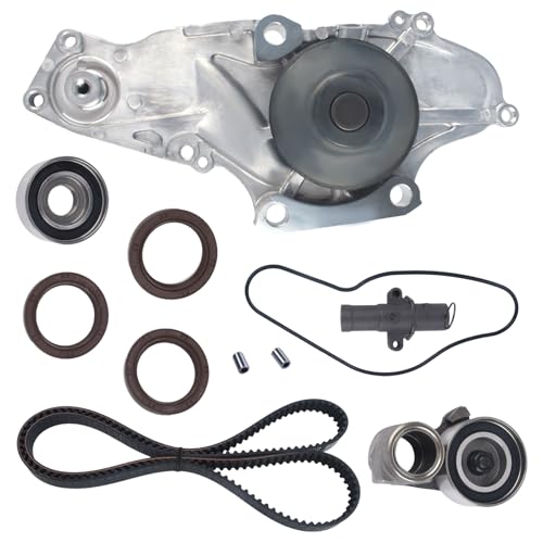 PAROD TKH-002 Timing Belt Kit with Water Pump fit for 2003-2020 Acura MDX RDX RL TL TSX ZDX, 2003-2017 Honda Accord Crosstour Odyssey Pilot Ridgeline, 2004-2007 Saturn Vue, 3.0L 3.2L 3.5L 3.7L V6