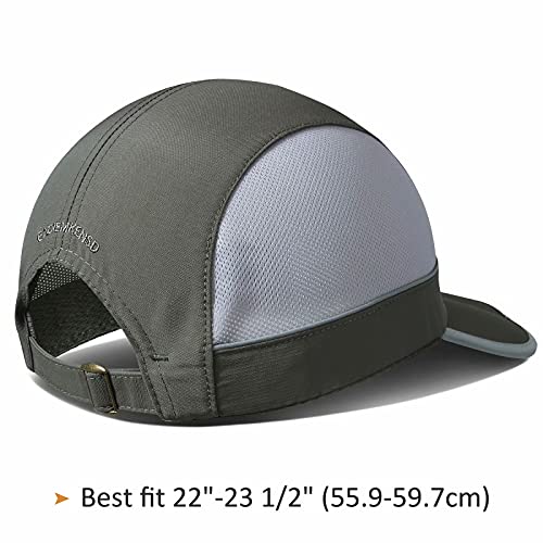 image for GADIEMKENSD UPF 50 Mens Outdoor Hat Reflective Folding Mens Running Ru