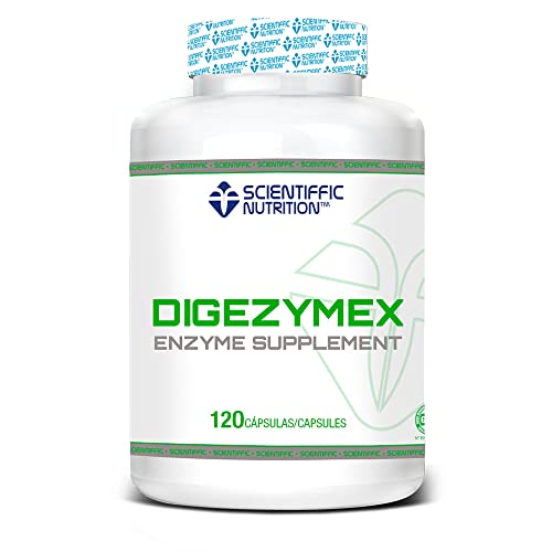 Scientiffic Nutrition - Digezymex, Enzimas Digestivas para Mejorar la Digestión y Reducir la Acidez - 120 Cápsulas Digezyme.