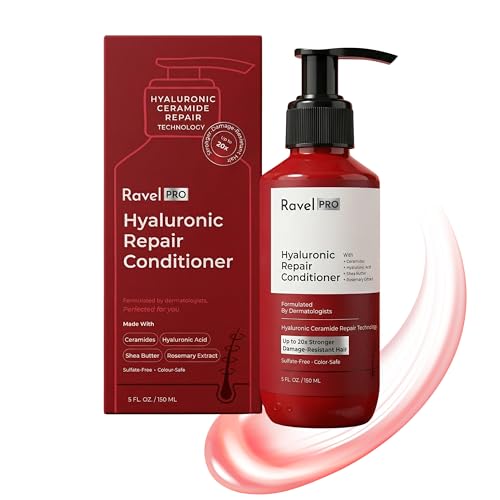 Image of Ravel PRO Damage /Hyaluronic Repair Conditioner, Restores & Strengthens Damaged Hair, Repairs Split Ends & Adds Shine, Suitable For All Hair Types, Men & Women - 150ml