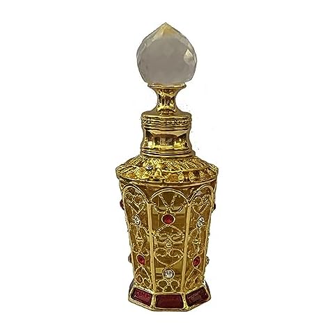 in His Presence Prayer Anointing Oil 15 ML in Gold Ornate Fancy Bottle Cover