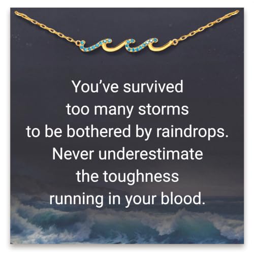 STORYJEWELLERY Inspirational Gifts for Women, Wave Bracelet, Cheer Up Gifts