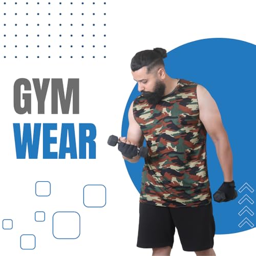 Image of Sleeveless T Shirts for Men - Gym Vest, Sando Tank Top Wear, Workout Baniyan, Stringers Inner Shirt, Bodybuilding Tshirts, Sports Tshirt Vests, Stylish Tanks Tops