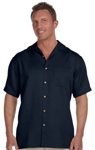 M570 Mens Bahama Cord Camp Shirt Navy XXX-Large
