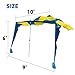 Shark FIN Shade Beach Tent Wind Sun Canopy Portable Easy Set Up UPF 50+ No Assembly Required 3-30 MPH - 1 to 8 People - Tie Downs Included - 2 Sizes Large 9' X 10' & Giant 13.5' X 10' PATENTS Pending