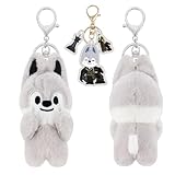 AYACZO SK SKZ Plüschpuppe 10cm 'Magic School' Schlüsselanhänger & Rucksackanhänger，Niedliches SKZ Kuscheltier Sammlerstück，Ein kostenloser Schlüsselanhänger inklusive（Bang Chan）