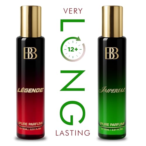 Image of Bergamot Beaute Legende & Imperial Perfume Luxury Gift Set for Men Combo With Woody Oud & Leather 2 x 15 ml Travel Friendly | Perfume For Man