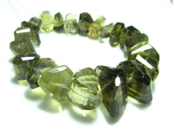 Quartz citron en fil de 7 pouces pour créer vos bijoux d'été et accessoires bohèmes chic
