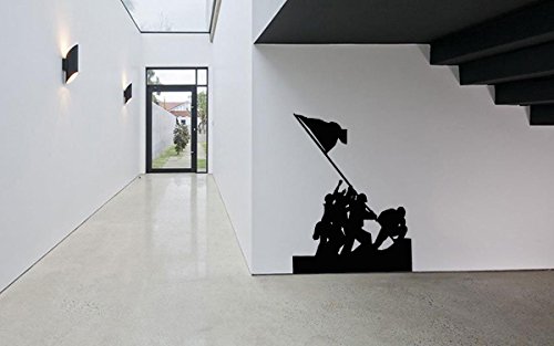 Removable Vinyl Sticker Mural Decal Wall Decor Poster Art Patriotic Usa Country Flag Poster Stars Stripes Soldier Military War Hero Veteran Sniper Shooter Ops Squad Sign Logo Emblem Stamp Sa406 #TOP24