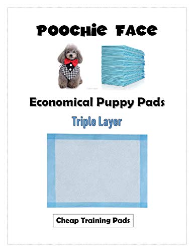 Poochie Face 300 Count-17x24 Puppy Wee or Pee Training Pad-Disposable Pee Pads for pet or Doggie