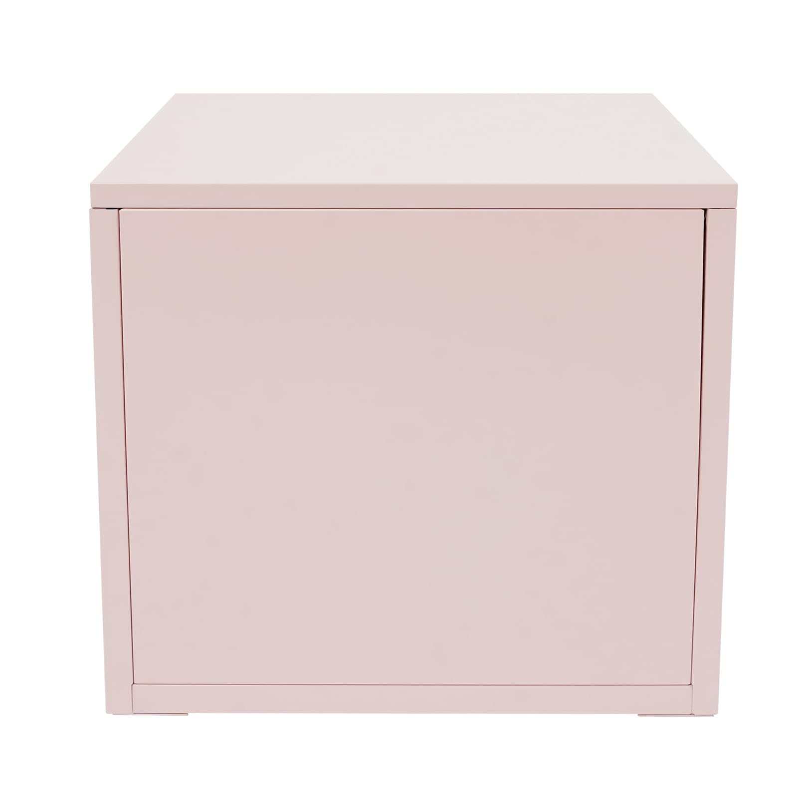 Ablagebox Schubladenboxen A4 Aufbewahrungsboxen Schreibtisch Organizer mit 4 Schubladen Mini Kommode Schubladenbox Papierablage Metall-Aufbewahrungsschublade für Hause, Büro (Rosa)