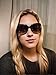 The Fresh Women's Square Jackie O Hybrid Butterfly Fashion Sunglasses - Exquisite Packaging (727704-Crystal brown/Black paint, Gradient Brown)