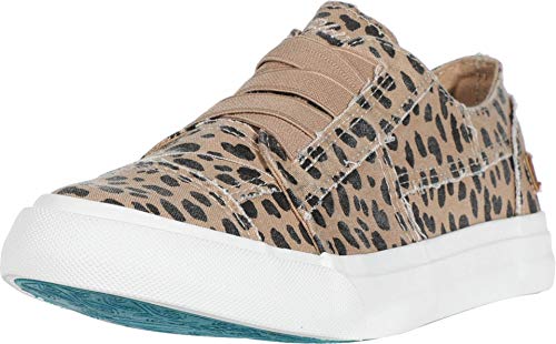 Blowfish Malibu womens Marley Sneaker, Latte Spots Print Canvas, 7.5 US