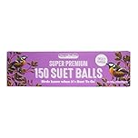 Suet To Go Insect Suet Balls 150x85g - 150 Pack (85g per Suet Ball) - Bulk Premium Wild Bird Food