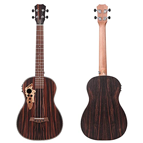 Batking Ukulélé Baryton Blackwood Acoustique Ukulele Bariton avec barre de réglage avec étui de ukelele, sangle, cordes… - Les Beatles, Paul McCartney, John Lennon, RIngo Starr, George Harrison Batking Ukulélé Baryton Blackwood Acoustique Ukulele Bariton avec barre de réglage avec étui de ukelele, sangle, cordes… – Image 5
