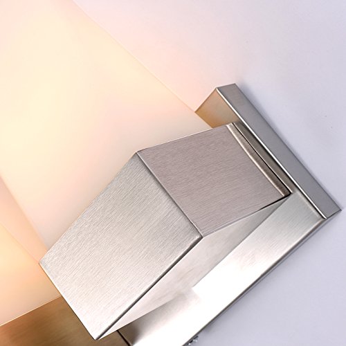 Chambre bedsides en verre moderne Lampe murale en aluminium corrior Entrée Européenne mur Luminaire Applique murale avant Miroir