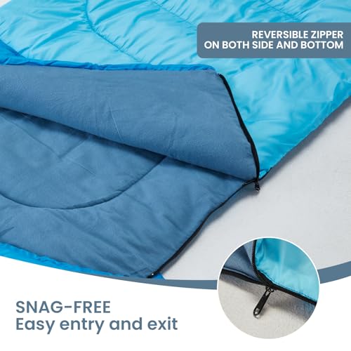 Bupplee Sleeping Bag, Combinable As Double Sleeping Bags For Adult thumb #5