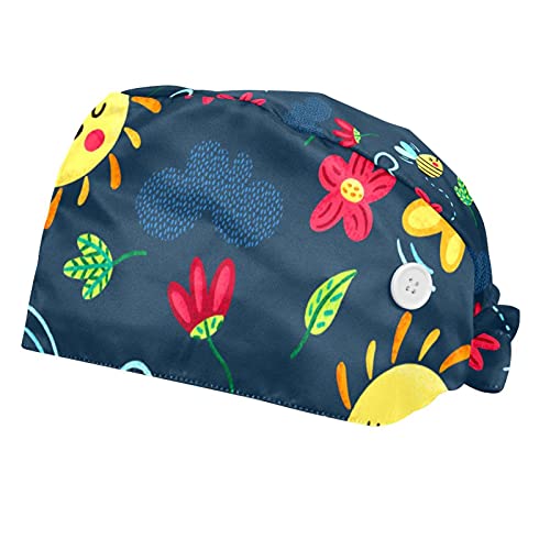 Chapeau d'allaitement avec boutons anti-douleur oreilles lot de 2 réglables