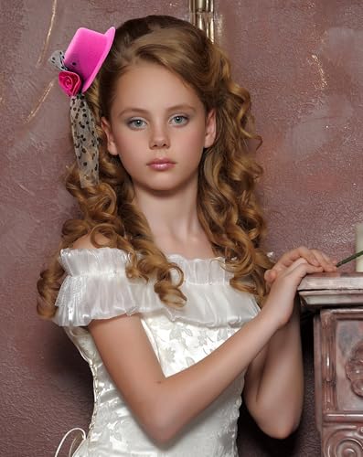 Jastore Mini Tea Party Hats for Kids Little Girls Derby Fascinators Church Hat Accessories Tea Party Accessories4